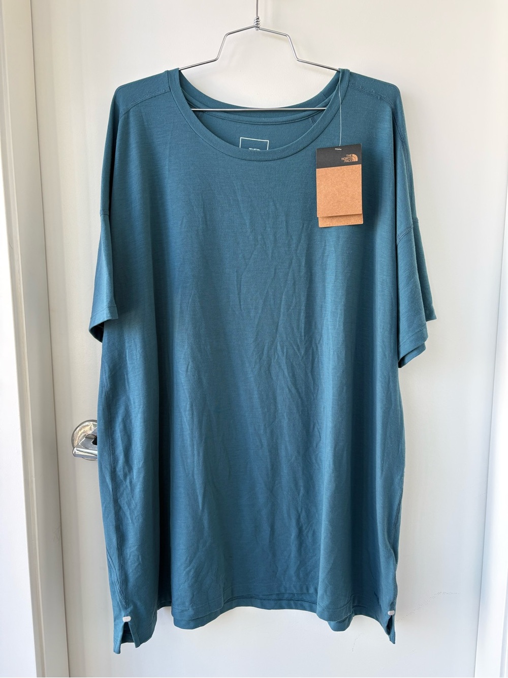 NEW North Face Workout Short Sleeve Teal Top Women's Size XXL